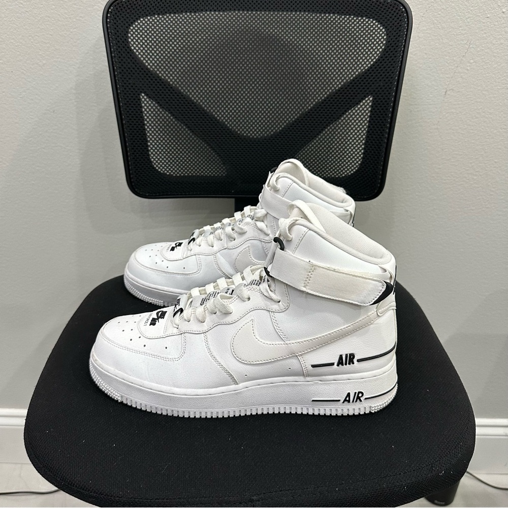Nike White High-Top Athletic Shoes